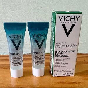 Vichy Minéral 89 Fortifying and Plumping Daily Booster & Normaderm BHA Serum